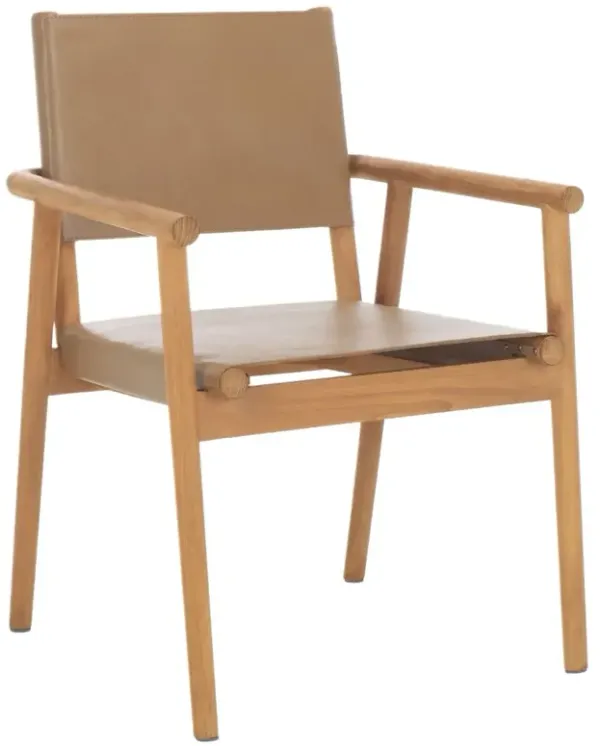 Veyrier Leather Dining Arm Chair