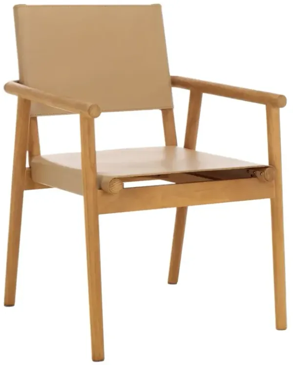 Veyrier Leather Dining Arm Chair