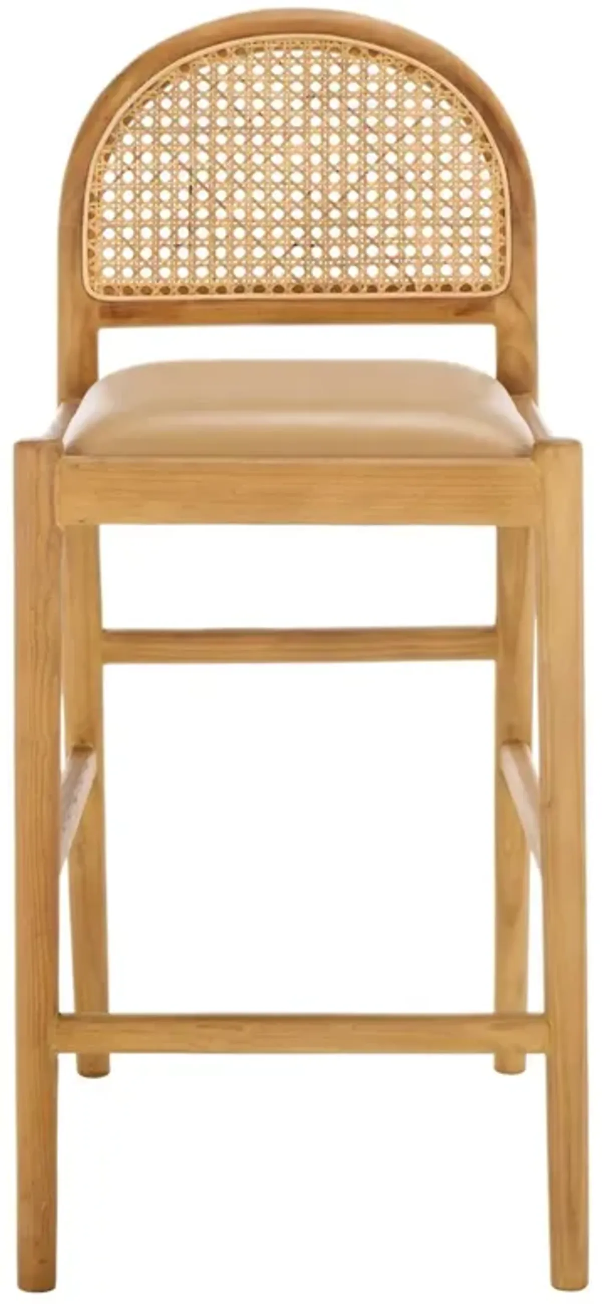 Erynor Rattan & Leather Counter Stool