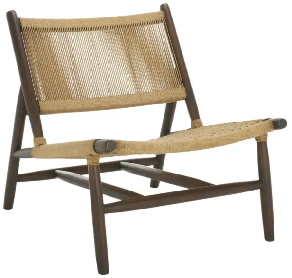 Torick Woven Accent Chair, Walnut/Natural