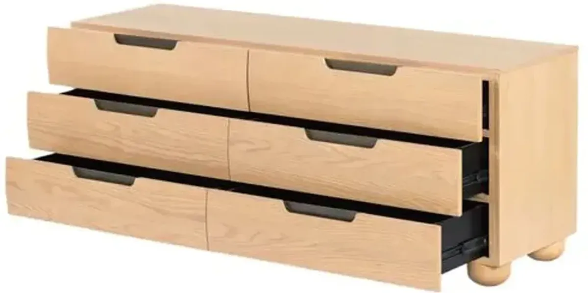 Xaylen 6-Drawer Dresser - Brown