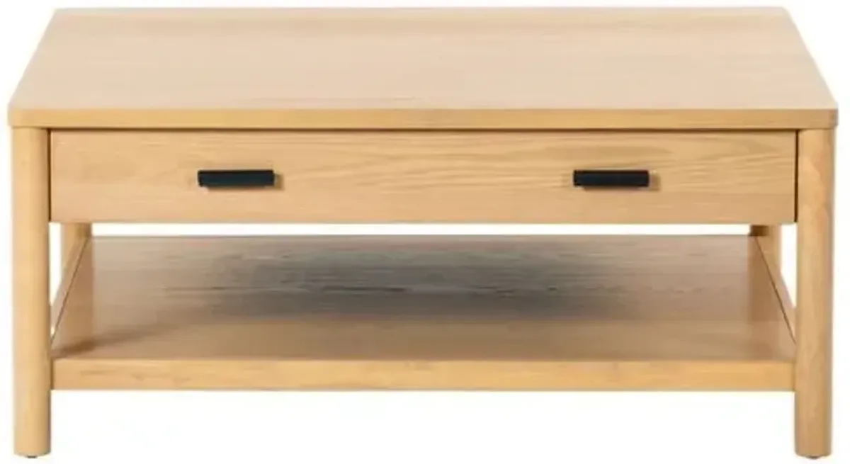 Draven 1-Drawer Coffee Table - Brown