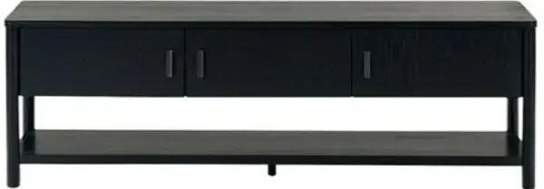 Draven 3-Door Media Stand - Black