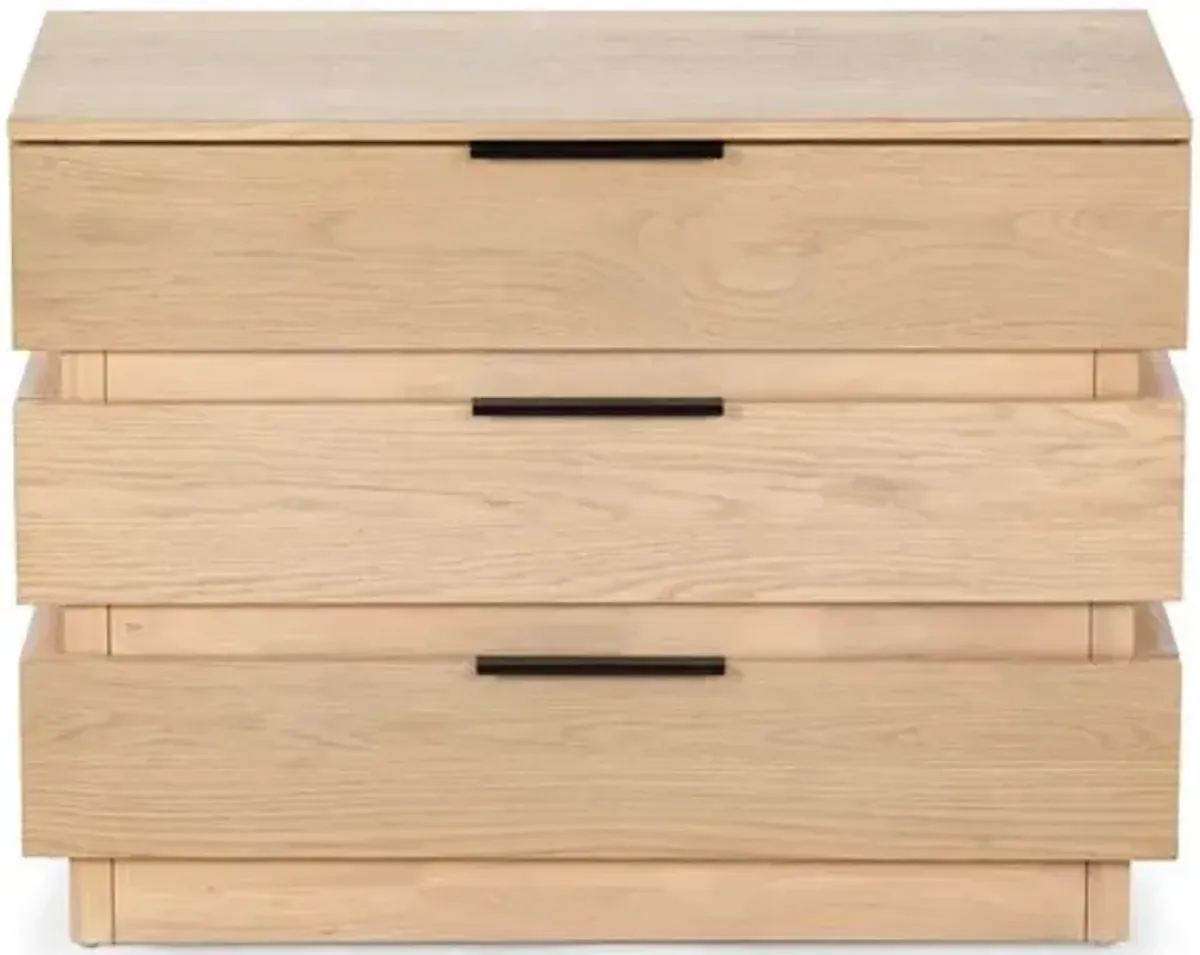 Thyran 3-Drawer Stacked Chest - Brown