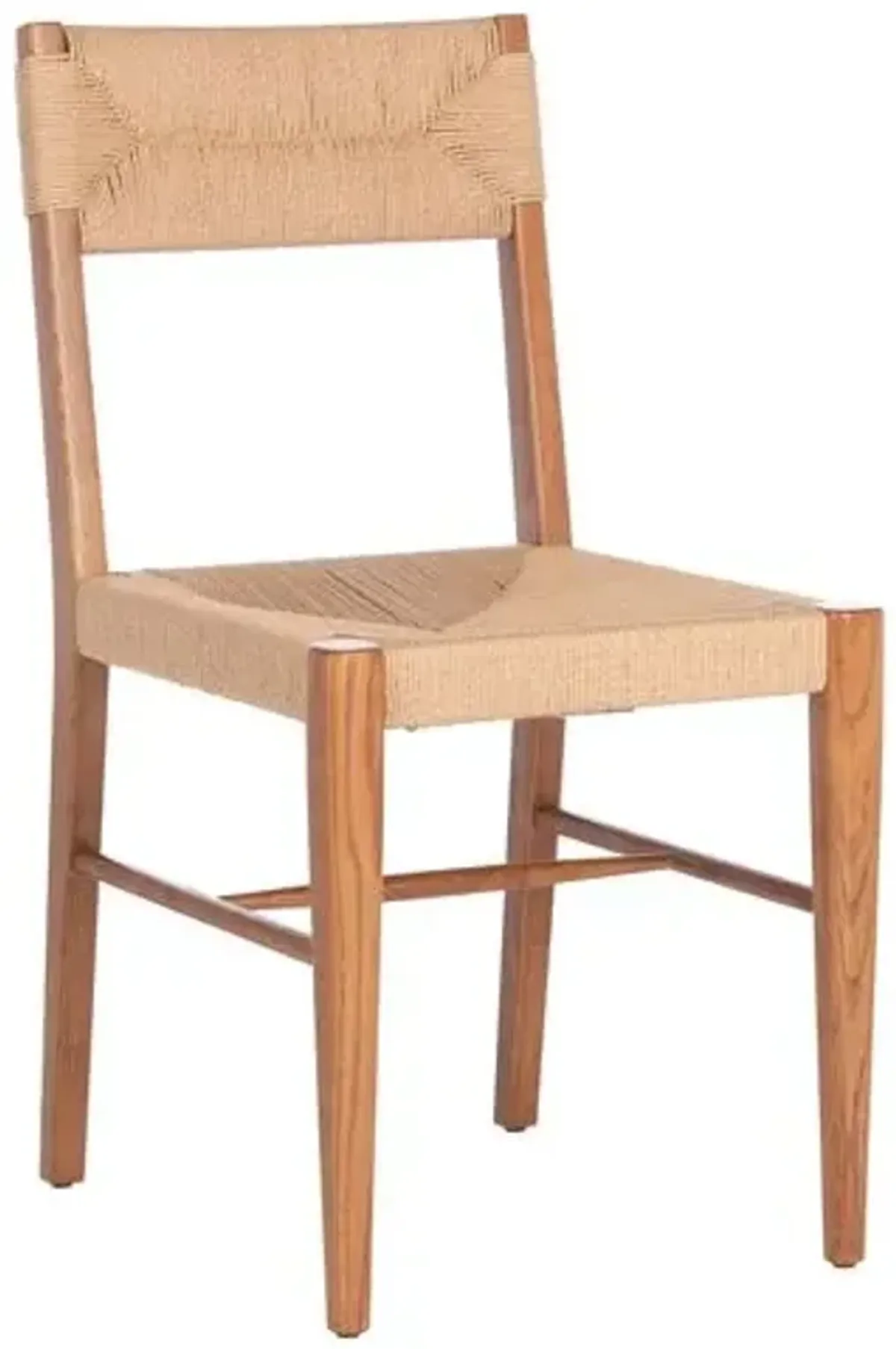 Set of 2 Chery Rattan Dining Side Chairs - Brown