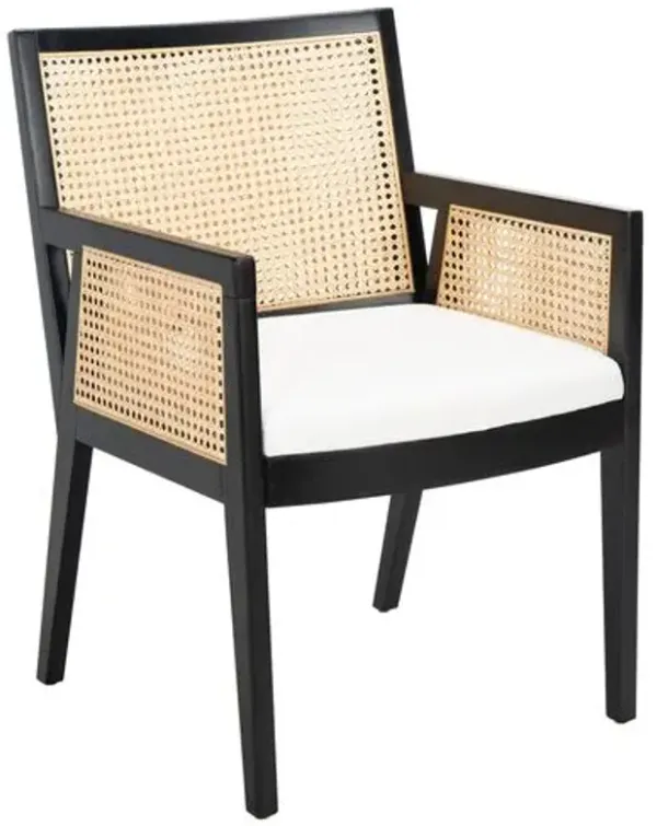 Ezrie Rattan Dining Chair - Brown