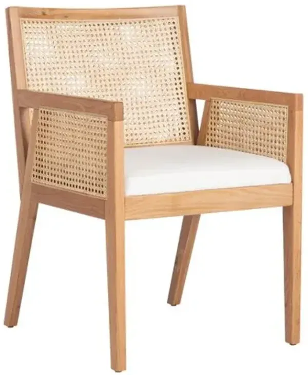 Ezrie Rattan Dining Chair - Brown