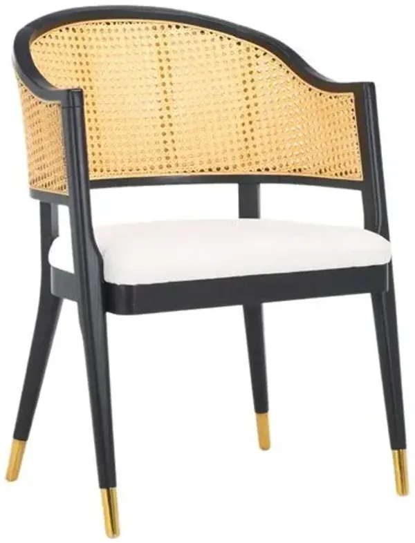 Norrin Rattan Dining Chair - Brown