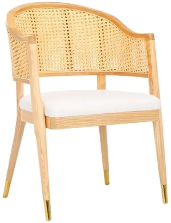Norrin Rattan Dining Chair - Brown