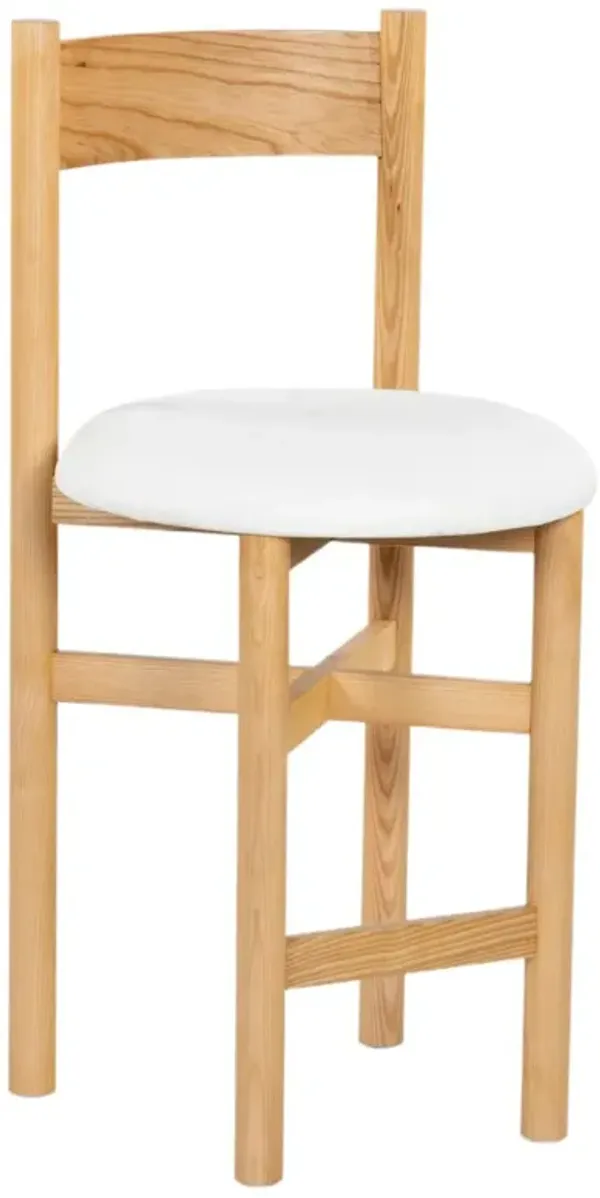 Lioraan Linen Counter Stool - Natural/White
