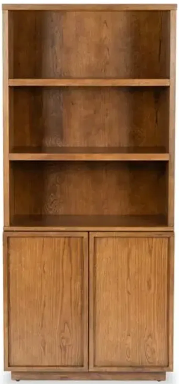 Solinor 4-Shelf Bookcase - Brown