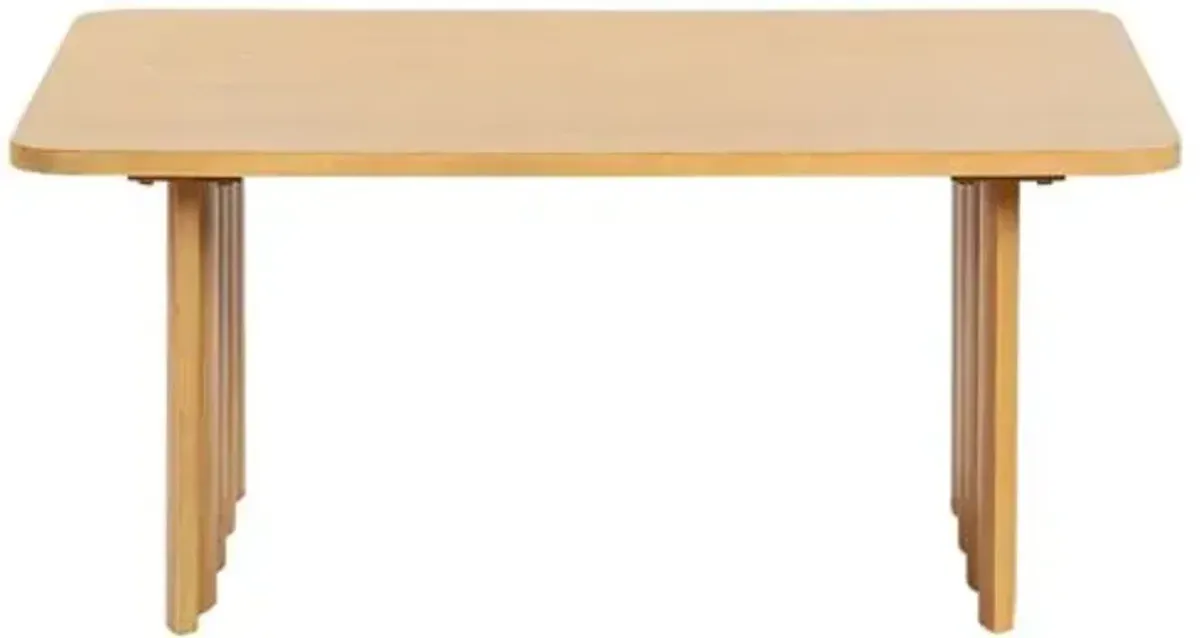 Zevron Rectangle Coffee Table - Brown