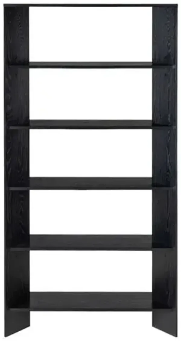 Tornyn 5-Shelf Bookshelf - Black