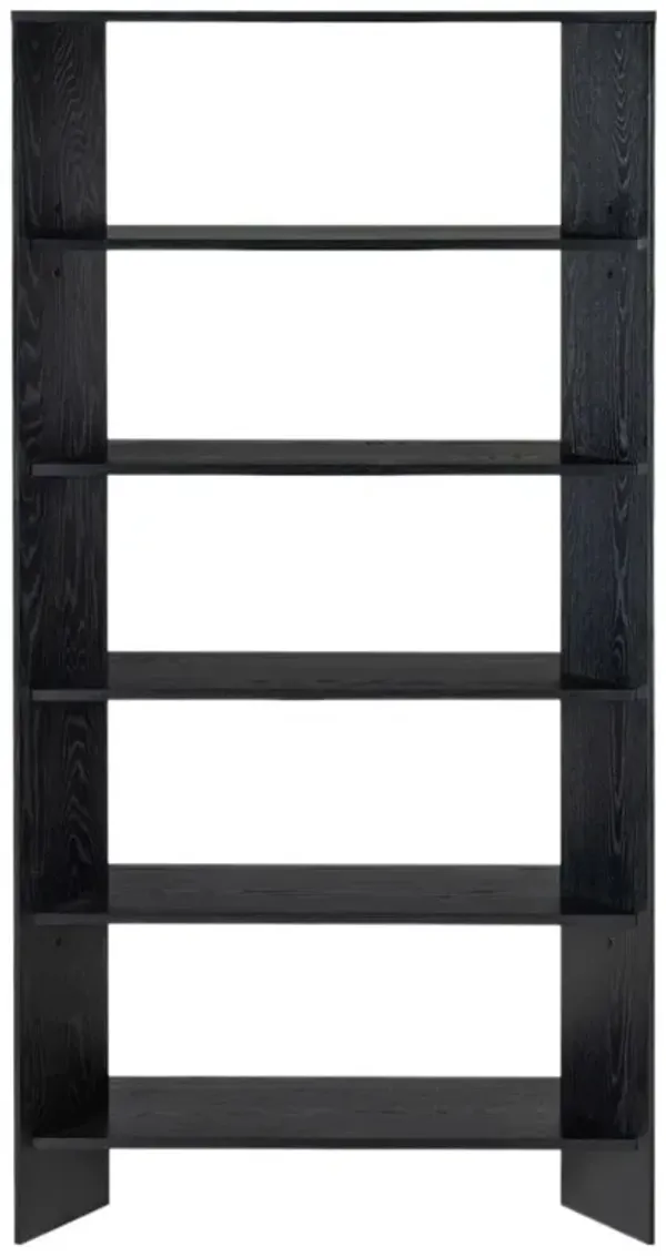 Tornyn 5-Shelf Bookshelf - Black