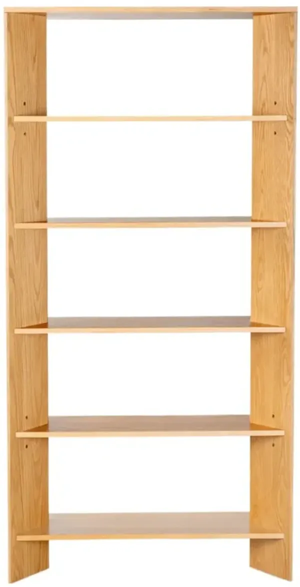 Tornyn 5-Shelf Bookshelf - Brown