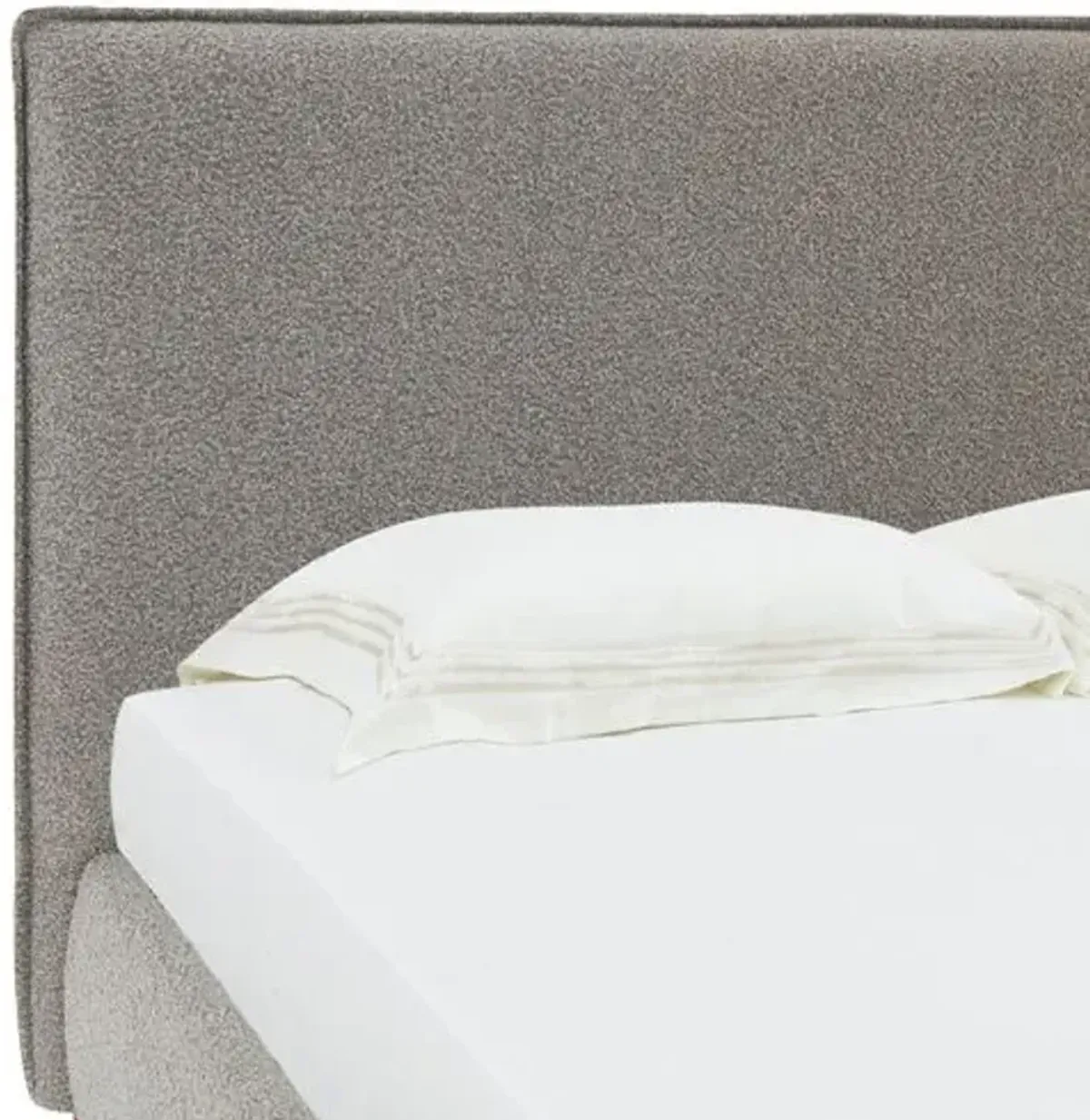 Laszlo Boucle Bed - Gray