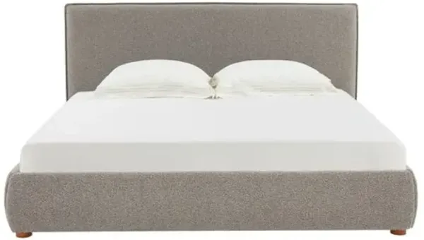 Laszlo Boucle Bed - Gray