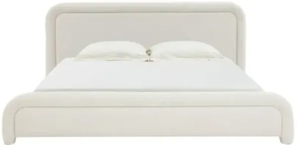 Anara Chenille Bed - White
