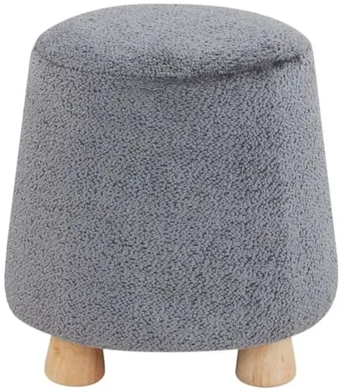 Cayel Chenille Ottoman - Gray