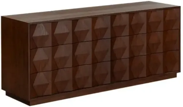Rivella 6-Drawer Dresser - Brown
