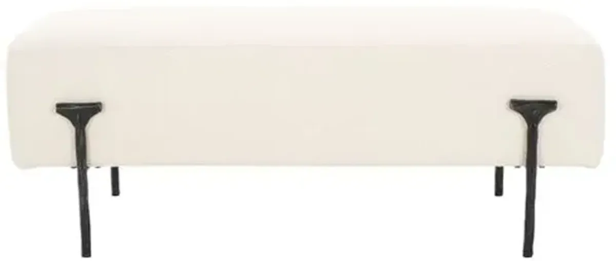 Adricksen Boucle Bench - Black