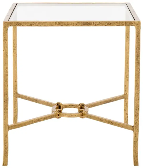 Novanan Forged Iron Square Accent Table