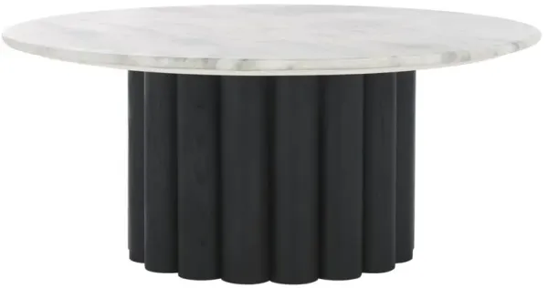 Kerynen 35" Round Marble Coffee Table