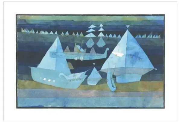 Little Regatta by Paul Klee Framed Print - 1000Museums - White