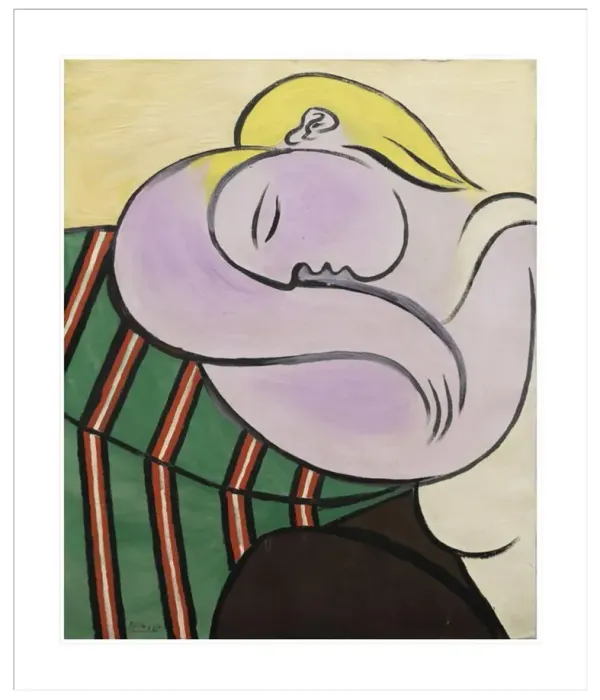 Woman with Yellow Hair by Pablo Picasso Framed Print
