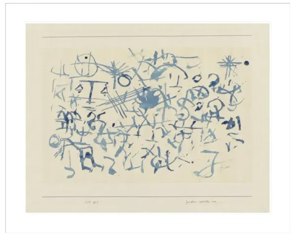 Signs Clustering by Paul Klee Framed Print