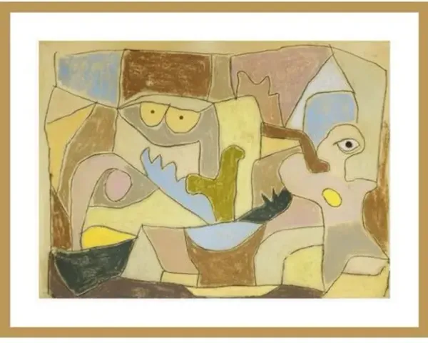 ...True Also for Plants by Paul Klee Framed Print - 1000Museums - Gold