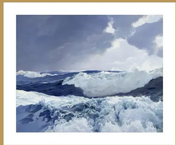 Mid Ocean by Frederick Judd Waugh Framed Print