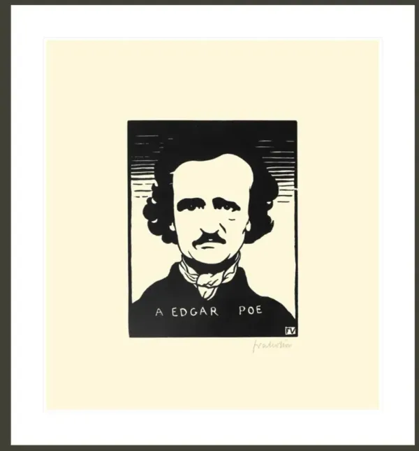 A Edgar Poe (To Edgar Poe) by Félix Vallotton Framed Print