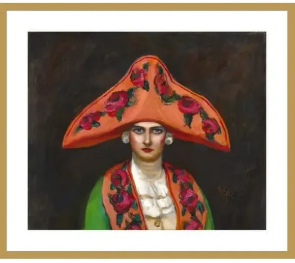 Three-Cornered Hat by Walt Kuhn Framed Print - 1000Museums - Gold