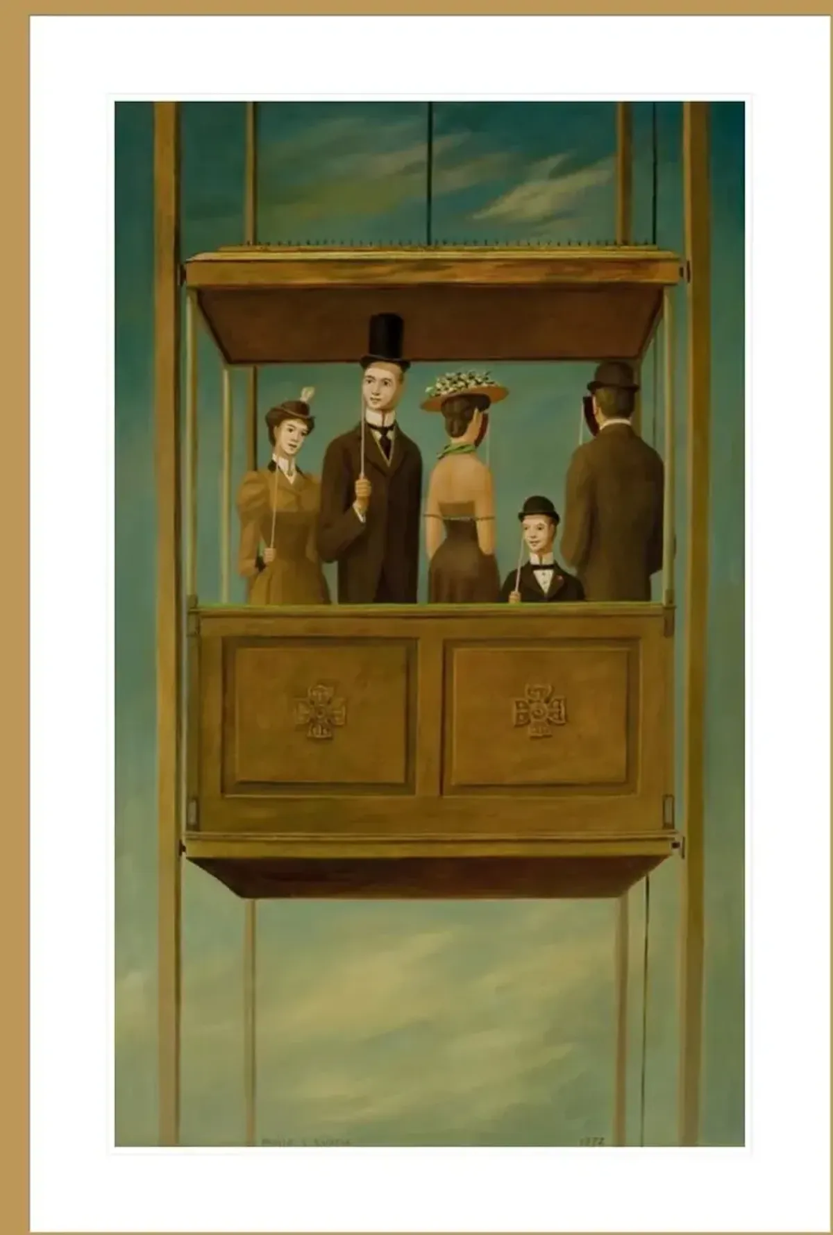 The Lift by Philip C. Curtis Framed Print