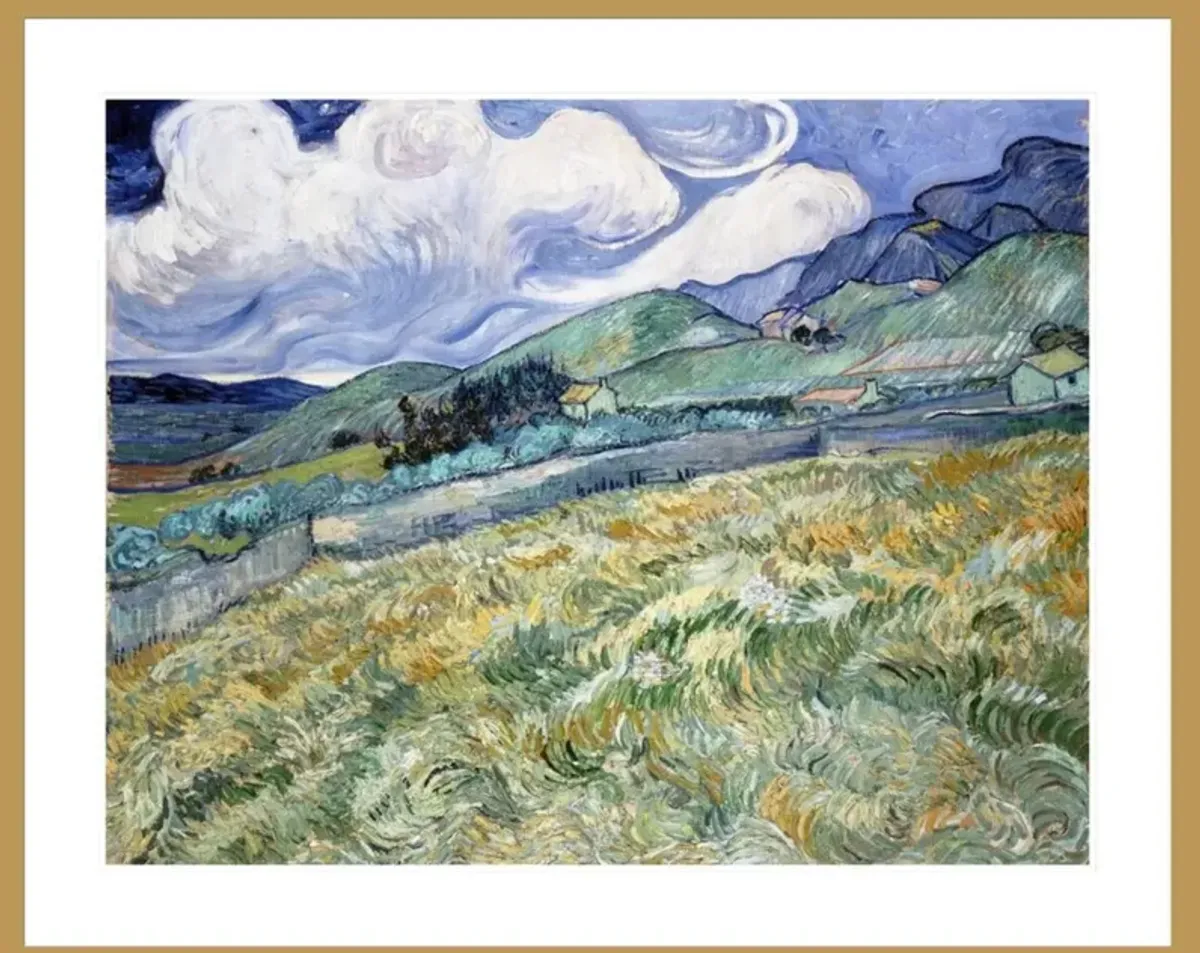 Landscape from Saint-Rémy by Vincent van Gogh Framed Print