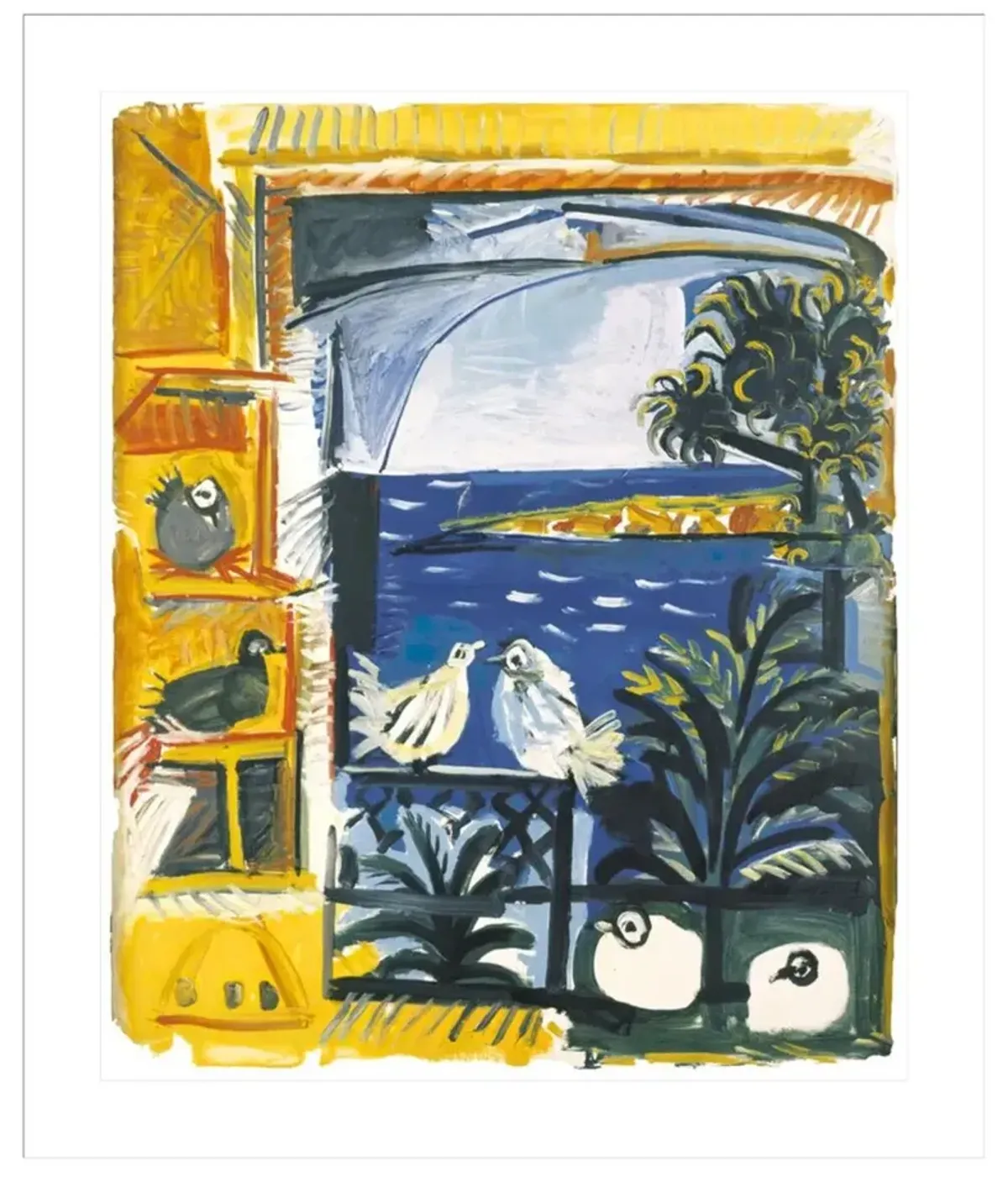 The Pigeons by Pablo Picasso Framed Print