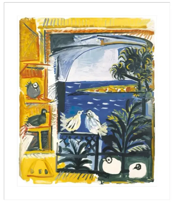 The Pigeons by Pablo Picasso Framed Print