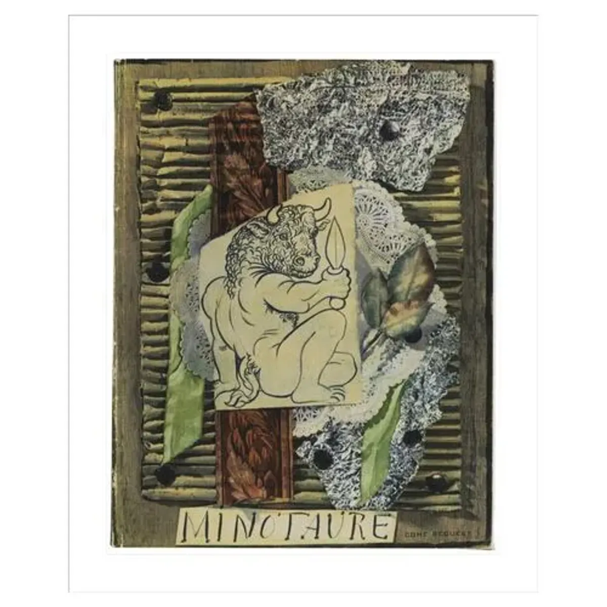 Minotaure Vol. 1 by Pablo Picasso Framed Print - 1000Museums - White