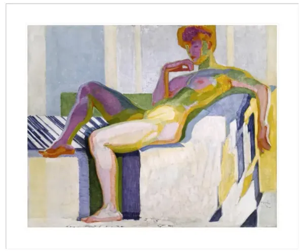 Planes by Colors Large Nude by František Kupka Framed Print