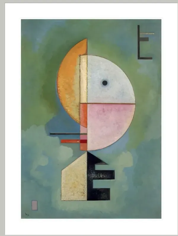 Upward by Vassily Kandinsky Framed Print