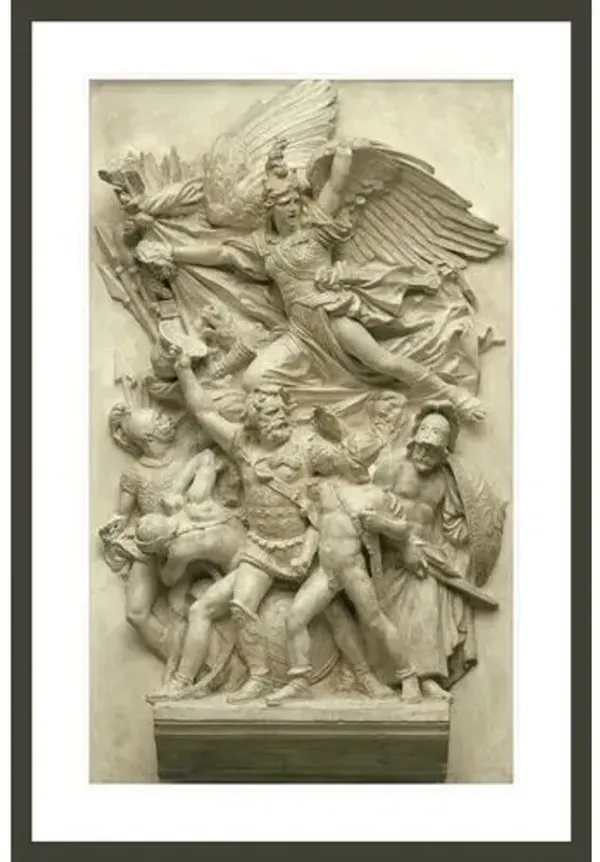 Departure of the Volunteers of 1792 (The Marseillaise) by François Rude Framed Print - 1000Museums - Black