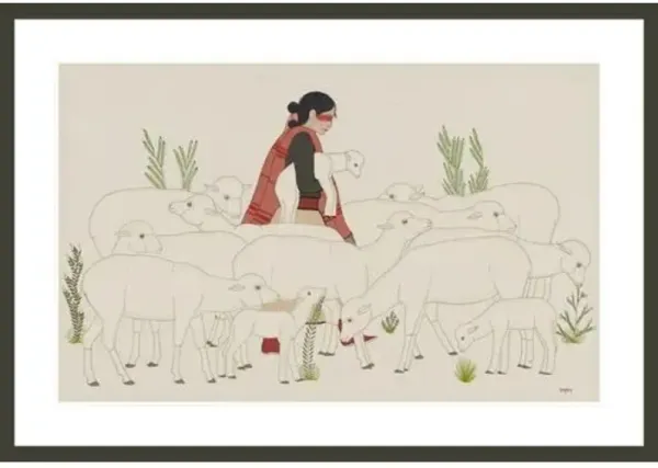 Untitled by Haskay Yahne Yah Framed Print - 1000Museums - Black