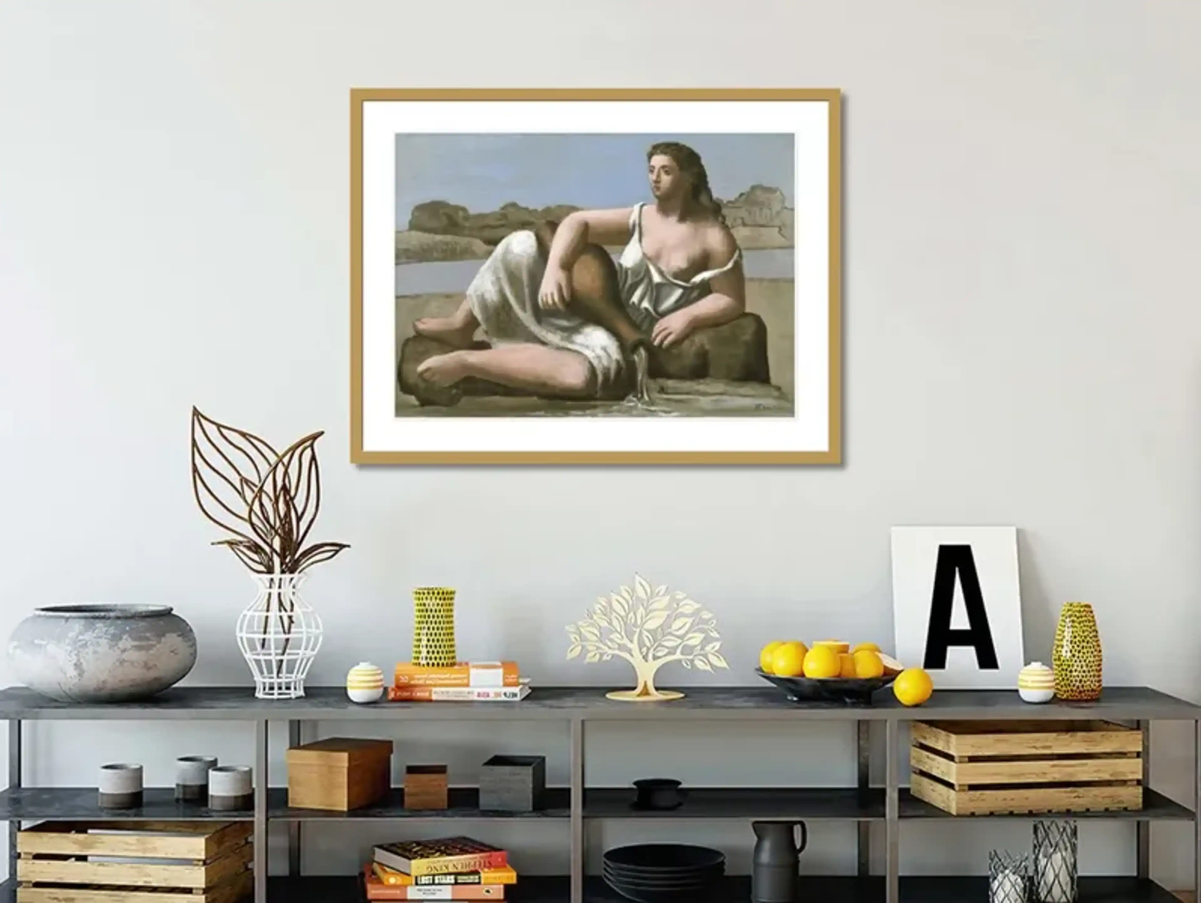 The Source La Source By Pablo Picasso Framed Print 1000museums Gold One ...