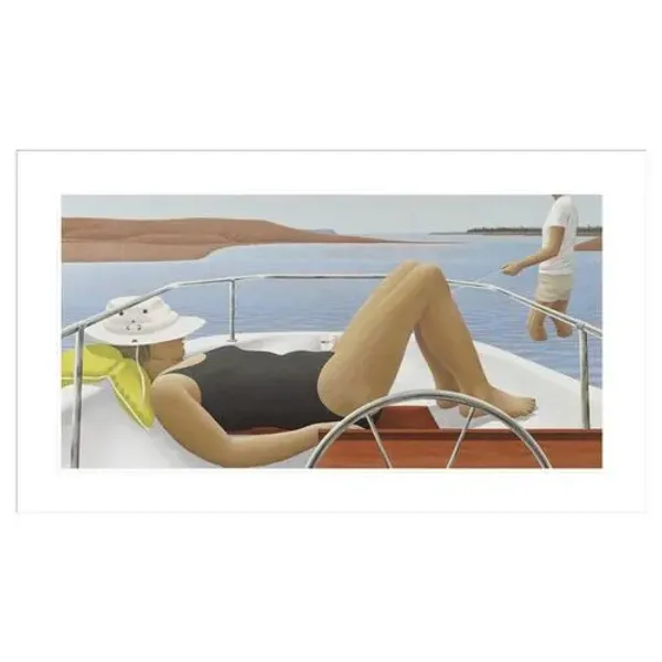 Low Tide by Alex Colville Framed Print - 1000Museums - White
