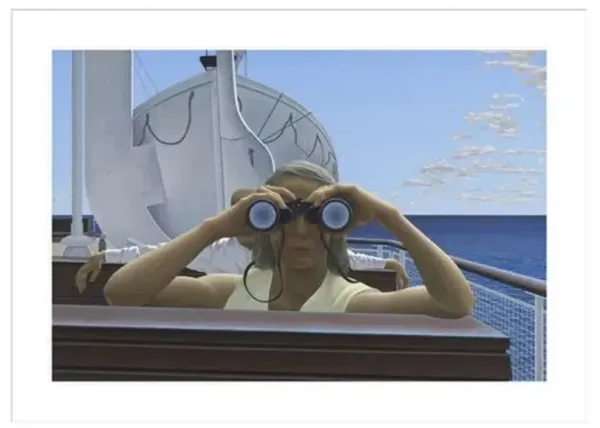 To Prince Edward Island by Alex Colville Framed Print - 1000Museums - White