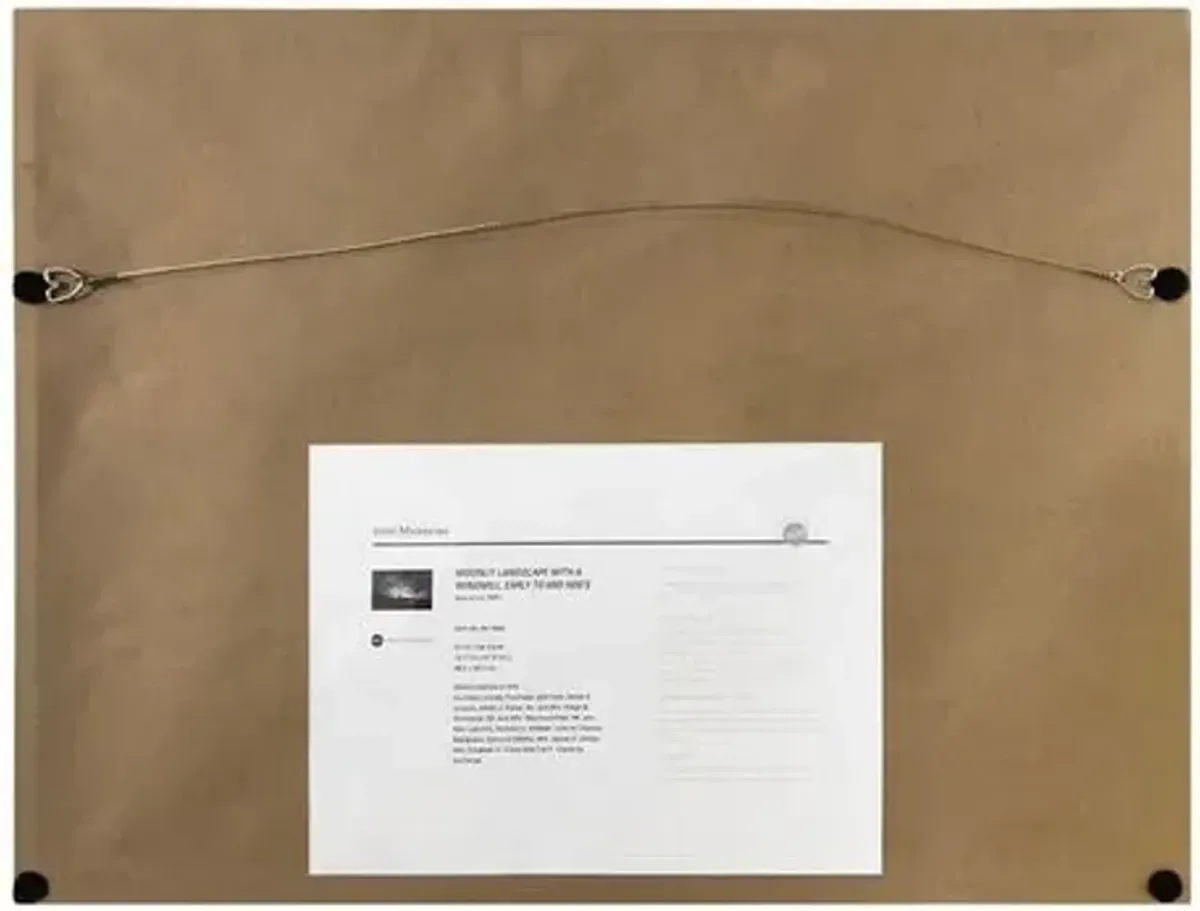 Swimming Dog and Canoe by Alex Colville Framed Print - 1000Museums - White