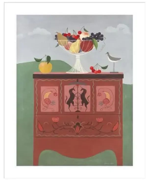 Fruits of Pennsylvania by Doris Lee Framed Print - 1000Museums - White