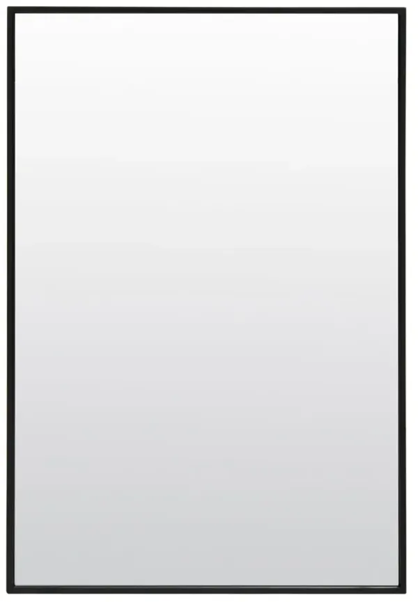 Varin Iron Wall Mirror, Black