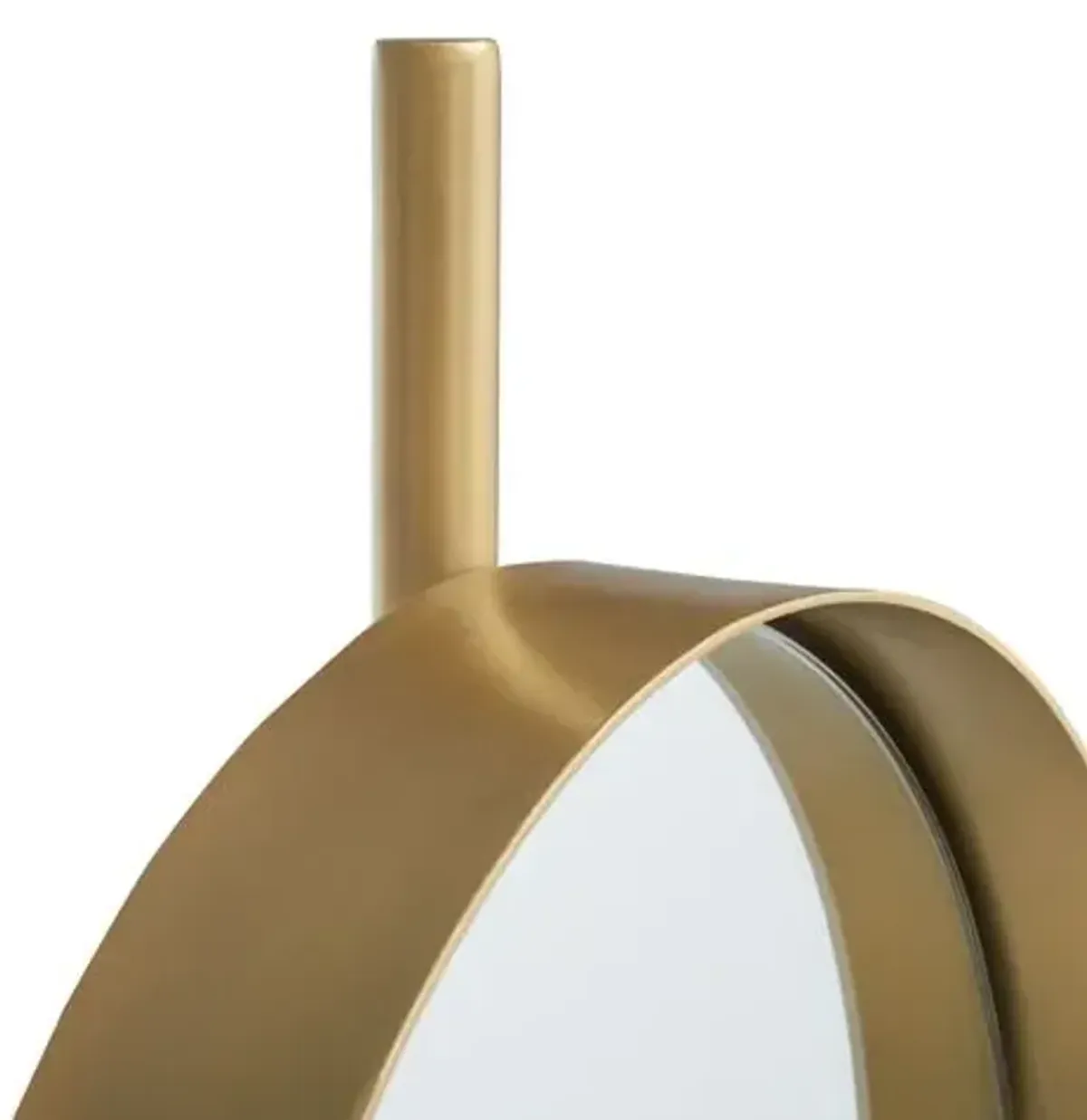 Zonie Oval Iron Wall Mirror - Brass
